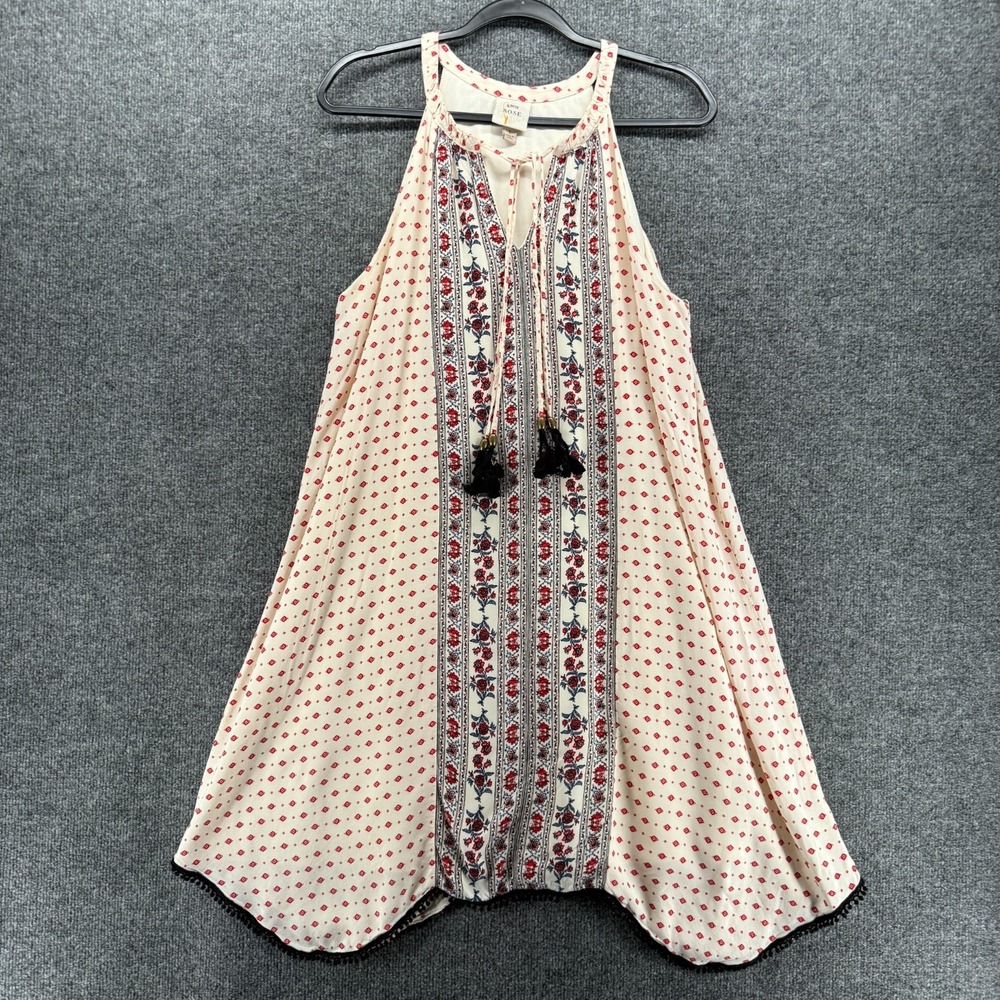 Knox Rose Dress Womens L Cream Aztec Prairie Boho Cottagecore Peasant Summer